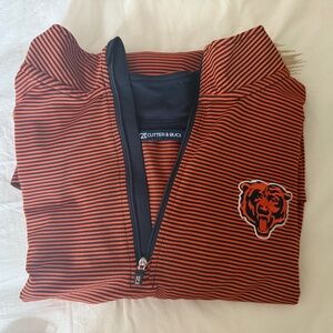 Cutter & Buck Orange and Black Striped Jacket